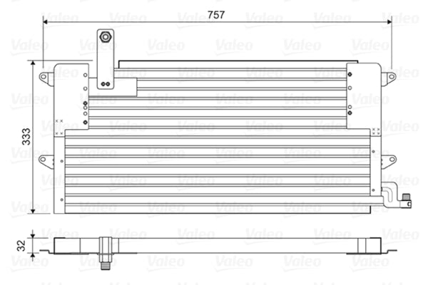 Radiator AC condensator potrivit VW PASSAT B3 B4 1.6-2.9 02.88-05.97