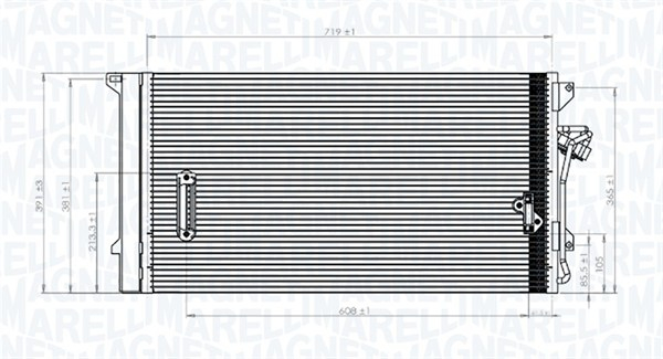 Radiator AC condensator potrivit VW TOUAREG 3.6 10.05-05.10