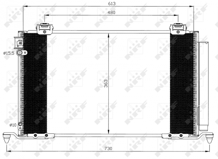 Radiator AC condensator Toyota Avensis (250) 2.0 2.4- 03