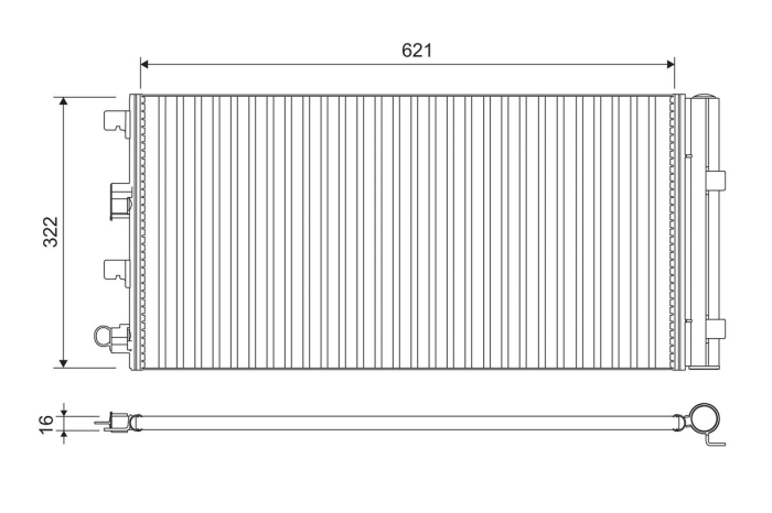 Radiator AC potrivit DACIA DUSTER; RENAULT DUSTER 1.5D dupa 2010 [2]