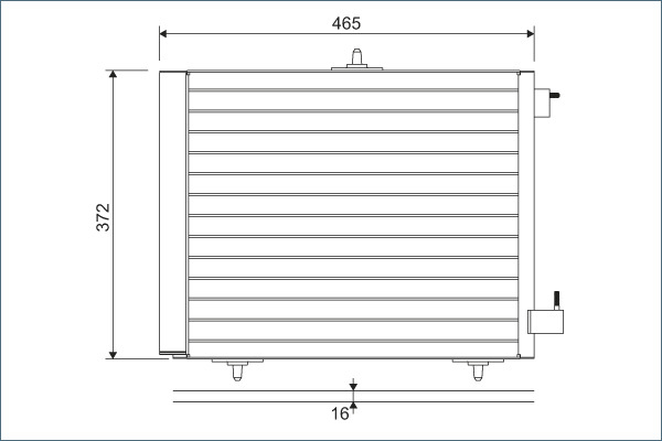 Radiator AC potrivit DS DS 3; CITROEN C2, C2 ENTERPRISE, C3 AIRCROSS I, C3 AIRCROSS II, C3 I, C3 II, C3 III, C3 PLURIEL, C4 CACTUS, DS3; OPEL CROSSLAND X 1.0-1.6D dupa 2002 [2]