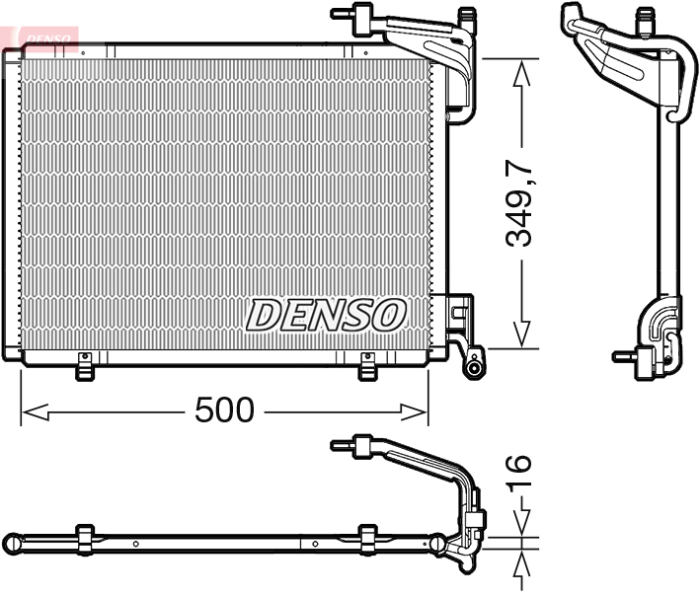 Radiator AC potrivit FORD B-MAX, FIESTA VI, TOURNEO COURIER B460, TRANSIT COURIER B460 1.0 2012-2023 [2]