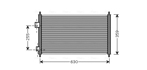 Radiator AC potrivit HONDA CIVIC VII 1.4/1.6/1.7 2000-2005 [2]