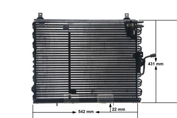Radiator AC potrivit MERCEDES 124 (C124), 124 T-MODEL (S124), 124 (W124), E (A124), E (C124), E T-MODEL (S124), E (W124) 2.0/2.2 1986-1998 [2]