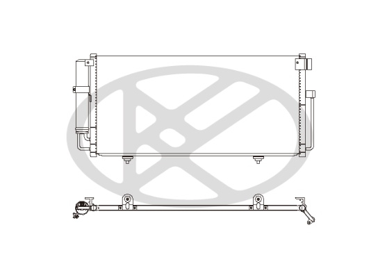 Radiator AC potrivit SUBARU IMPREZA 1.5 2001-2005 [2]