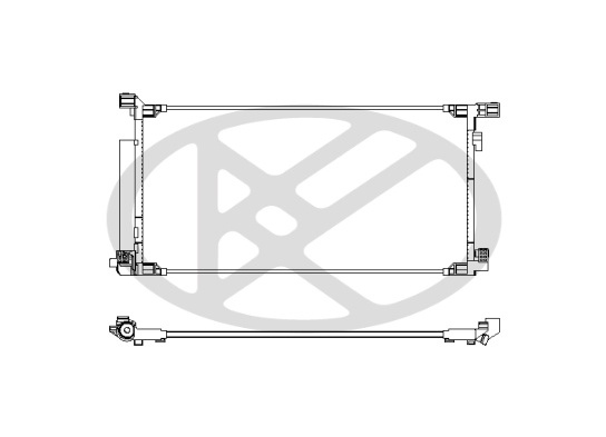 Radiator AC potrivit TOYOTA AURIS, C-HR, COROLLA, PRIUS 1.33/1.8H/2.0H dupa 2008 [2]
