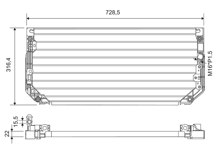 Radiator AC potrivit TOYOTA COROLLA 1.4-2.0D 1995-2002 [2]