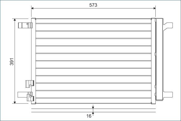Radiator AC (uscator) potrivit AUDI A3, Q2, Q3, TT 1.0-2.5 dupa 2012 [2]