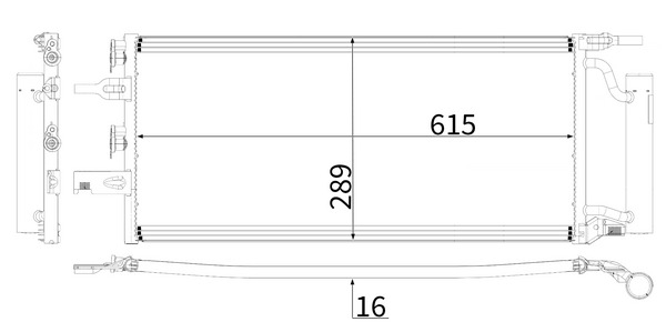 Radiator AC (uscator) potrivit BMW 1 (F40), 2 (F45), X1 (F48); MINI (F56), (F57), CLUBMAN (F54), COUNTRYMAN (F60) 2.0 dupa 2013 [2]