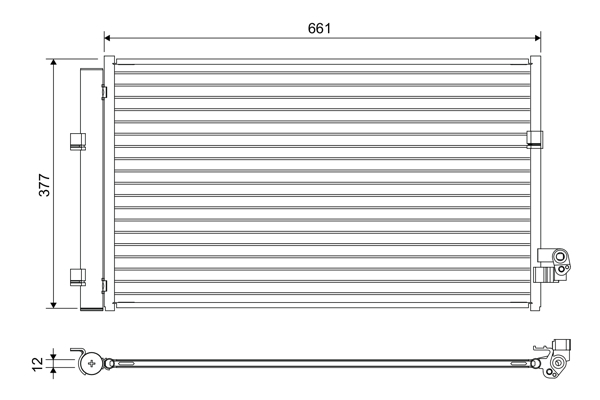 Radiator AC (uscator) potrivit BMW 5 (G30, F90), 5 (G31), 5 (G60, G90, G68), 5 (G61, G99), 6 GRAN TURISMO (G32), 7 (G11, G12), 8 (G14, F91), 8 (G15, F92), 8 GRAN COUPE (G16 2.0-3.0H dupa 2015 [2]