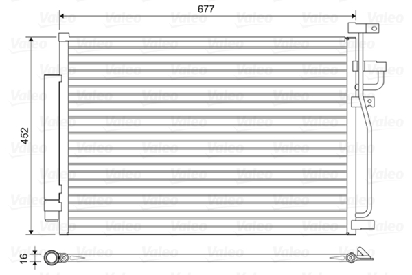 Radiator AC (uscator) potrivit CHEVROLET CAPTIVA; OPEL ANTARA A 2.4-3.2 dupa 2006 [2]