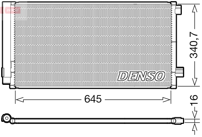 Radiator AC (uscator) potrivit FIAT 500X; JEEP COMPASS, RENEGADE 1.4-2.0D dupa 2014 [2]