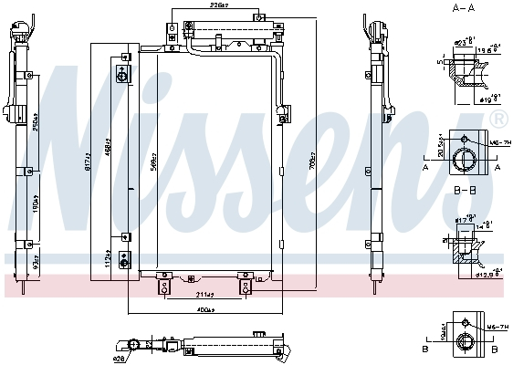 Radiator AC (uscator) potrivit HYUNDAI KONA; KIA NIRO I Electric dupa 2018 [3]