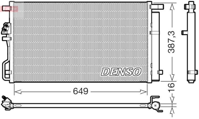 Radiator AC (uscator) potrivit KIA SPORTAGE IV 2.0 2015-2022 [1]