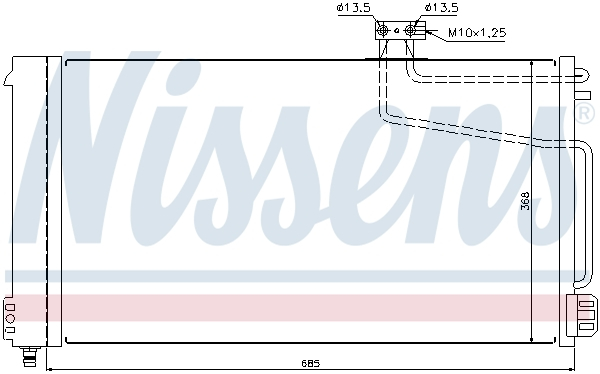 Radiator AC (uscator) potrivit MERCEDES SLK (R171) 1.8-5.5 2004-2011 [2]