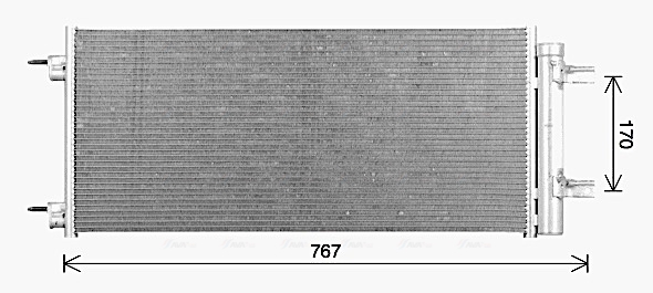 Radiator AC (uscator) potrivit OPEL ASTRA K 1.0-1.6D 2015-2021 [2]