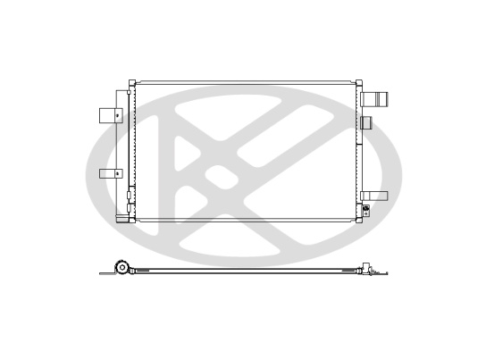 Radiator AC (uscator) potrivit SUBARU IMPREZA, XV 1.6/2.0/2.0H dupa 2016 [2]