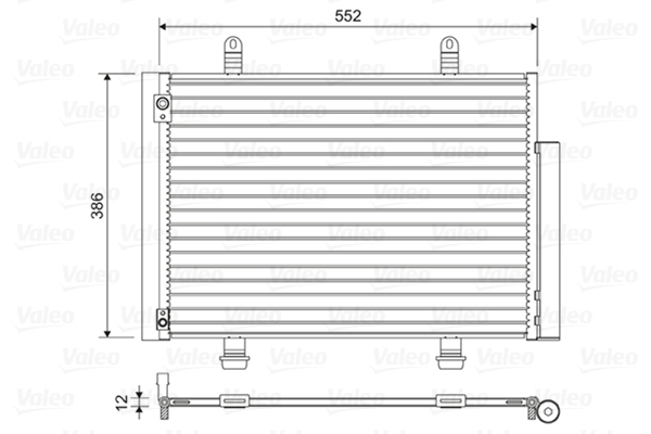 Radiator AC (uscator) potrivit SUZUKI SWIFT IV 1.2-1.6 2010-2017 [2]