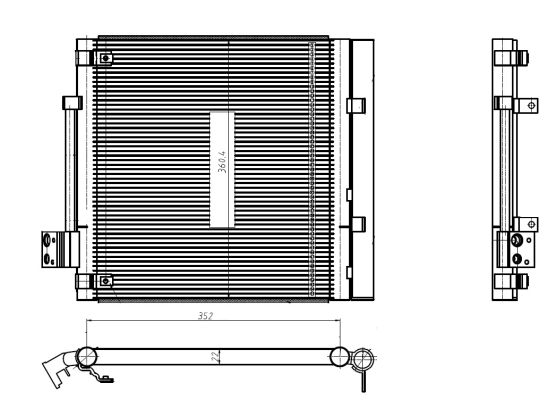 Radiator AC (uscator) potrivit TESLA MODEL S Electric dupa 2012 [3]