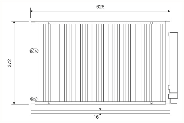 Radiator AC (uscator) potrivit TOYOTA PRIUS 1.5H 2003-2009 [2]