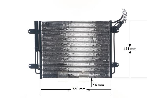 Radiator AC (uscator) potrivit VW TIGUAN 1.4/2.0D 2010-2018 [2]