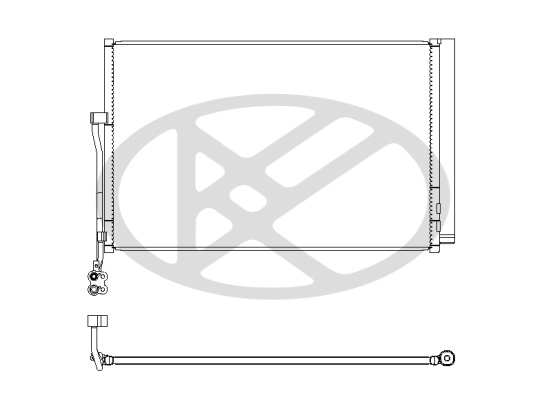Radiator AC (uscator) potrivit VW TOUAREG 3.0D-4.2D 2010-2018 [2]