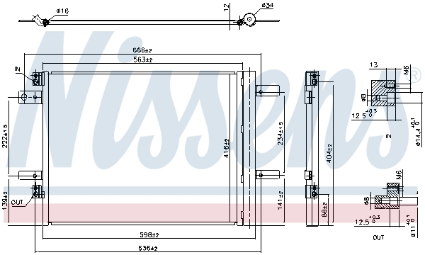 Radiator aer conditionat AC (cu uscator, aluminiu) potrivit CITROEN C5 AIRCROSS; OPEL GRANDLAND GRANDLAND X, GRANDLAND X; PEUGEOT 3008, 5008 II 1.2-2.0D 05.16-