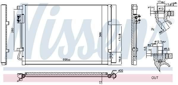 Radiator aer conditionat AC cu uscator potrivit HYUNDAI I10 II 1.2 dupa 2015 [5]