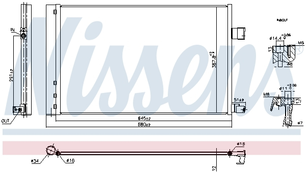 Radiator aer conditionat AC cu uscator potrivit LAND ROVER RANGE ROVER VELAR 2.0-3.0D 03.17-