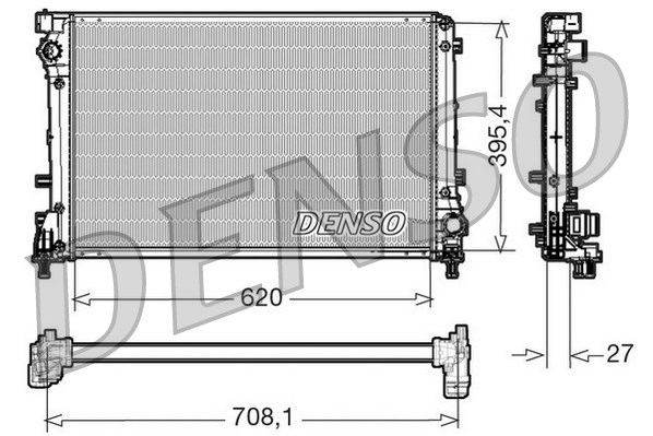 Radiator apa racire motor ABARTH 500 595 695, 500C 595C 695C 1.4 dupa 2008