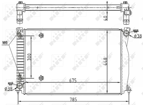 Radiator apa racire motor AUDI A6, A6 ALLROAD 4.2 intre 2006-2011