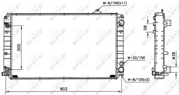 Radiator apa racire motor AUDI A8 2.8 3.7 4.2 intre 1994-2002