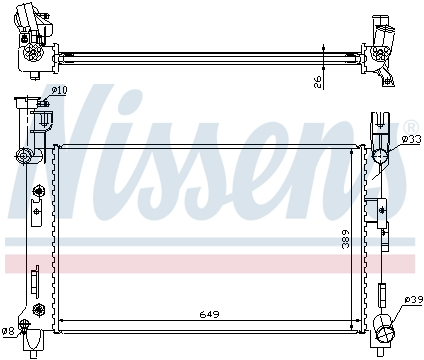 Radiator apa racire motor CHRYSLER VOYAGER II 3.0 dupa 199109.95