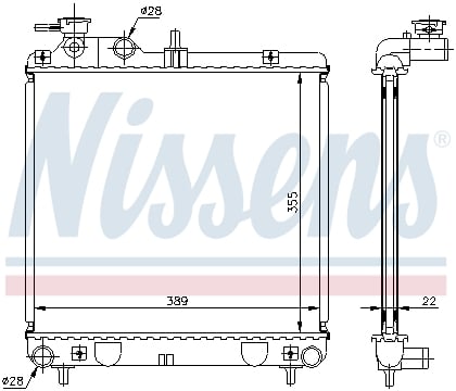 Radiator apa racire motor HYUNDAI ATOS 1.0 intre 1998-2003