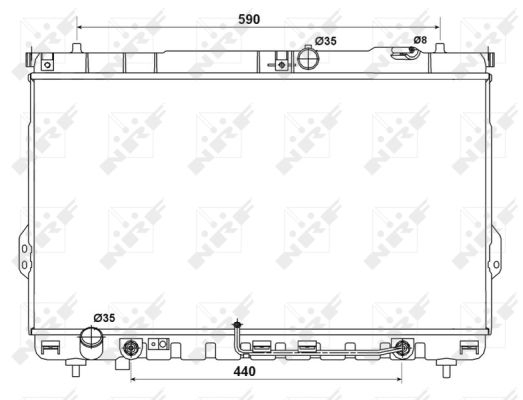 Radiator apa racire motor HYUNDAI SANTA FE I 2.0D intre 2001-2006