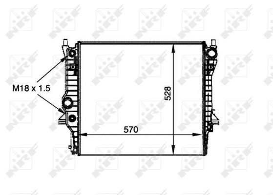 Radiator apa racire motor JAGUAR S-tip, XF, XJ 2.5-4.2 intre 1999-2015