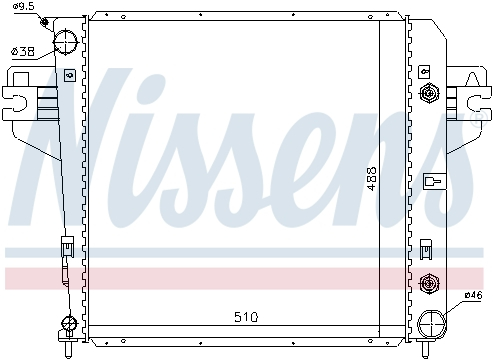 Radiator apa racire motor JEEP CHEROKEE 3.7 intre 2001-2008