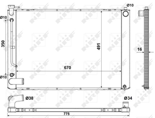 Radiator apa racire motor LEXUS RX 3.3 intre 2003-2006