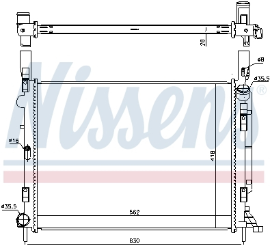 Radiator apa racire motor RENAULT KANGOO, KANGOO BE BOP, KANGOO EXPRESS 1.5D dupa 2008