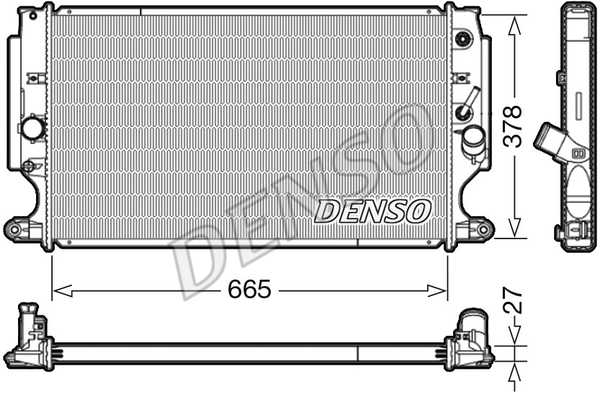 Radiator apa racire motor TOYOTA AVENSIS 2.2D intre 2008-2018