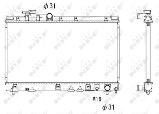 Radiator apa racire motor TOYOTA CELICA 2.0 intre 1993-1999