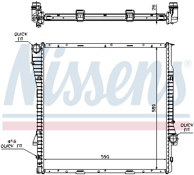 Radiator apa racire motor (transmisie automata) BMW X5 (E53) 3.0 3.0D 4.4 intre 2000-2006