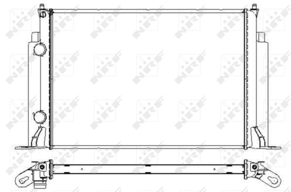 Radiator apa racire motor (transmisie manuala) FIAT STILO 1.6-2.4 intre 2001-2008