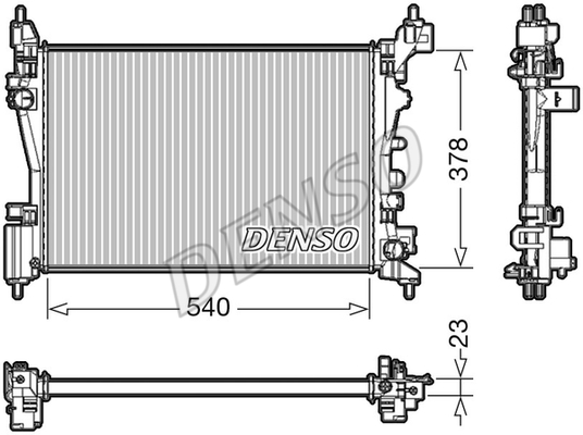 Radiator apa racire motor (transmisie manuala) OPEL ADAM, CORSA D, CORSA E 1.2-1.4LPG dupa 2006