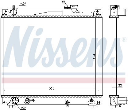 Radiator apa racire motor (transmisie manuala) SUZUKI GRAND VITARA I, VITARA 2.0 2.5 intre 1994-2003