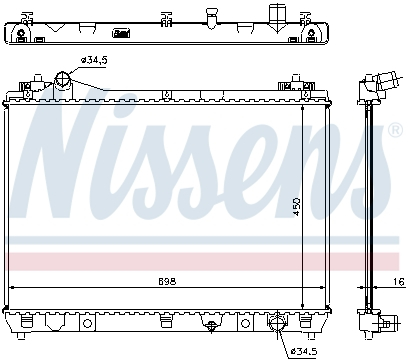 Radiator apa racire motor (transmisie manuala) SUZUKI GRAND VITARA II 1.6 2.7 dupa 2005