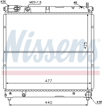 Radiator apa racire motor (transmisie manuala) SUZUKI SAMURAI 1.9D intre 1998-2004