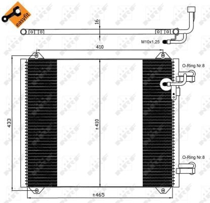 Radiator clima AC AUDI A2 1.2D-1.6 intre 2000-2005