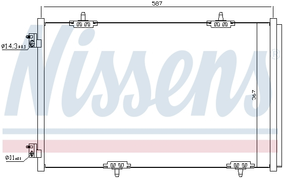 Radiator clima AC cu uscator CITROEN C-ELYSEE; PEUGEOT 301 1.2-1.6LPG dupa 2012