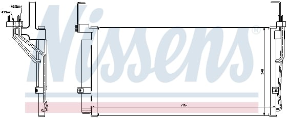 Radiator clima AC cu uscator HYUNDAI SANTA FE I 2.0-2.7 intre 2001-2006